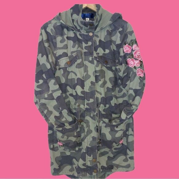 Blue Rain camouflage drawstring waist jacket with hoodie - Picture 14 of 15